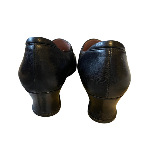 BeautiFeel Israel 6.5 Leather Wedge Heels COMFORT Ortho Slip On Shoes Black 37 - Picture 6 of 8